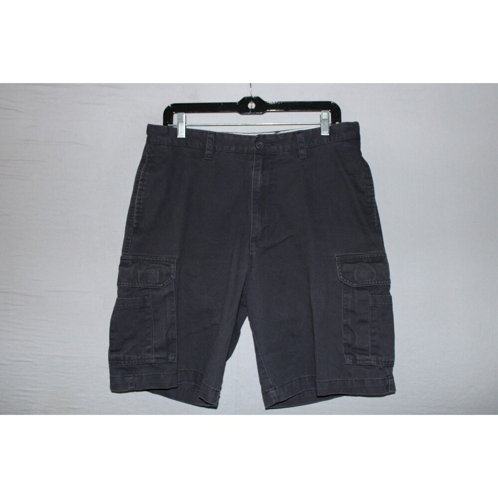 Izod Chino Shorts Gray Men’s 34 W 9.5” Inseam Cargo Casual Golf Summer